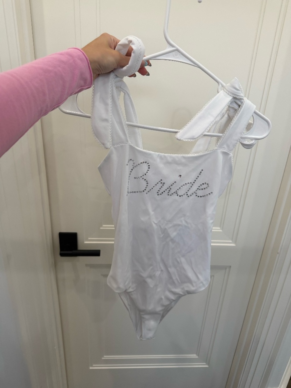 Beach Riot Bride rhinestone one piece swimsuit